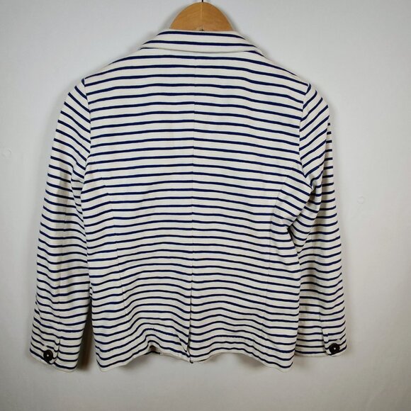 J. Crew Maritime Women's Small Striped Blazer - Picture 3 of 13
